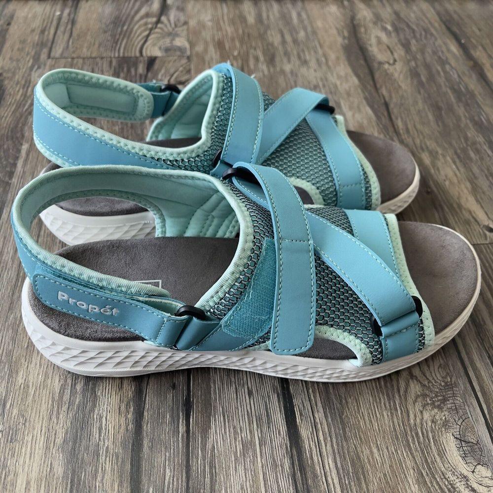 Propet Travelactiv Sport Sandal WST013P Teal Women Size 10 4E New No tags. - Picture 2 of 10